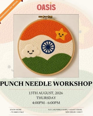 Oasis Art Studio-PUNCH NEEDLE WORKSHOP