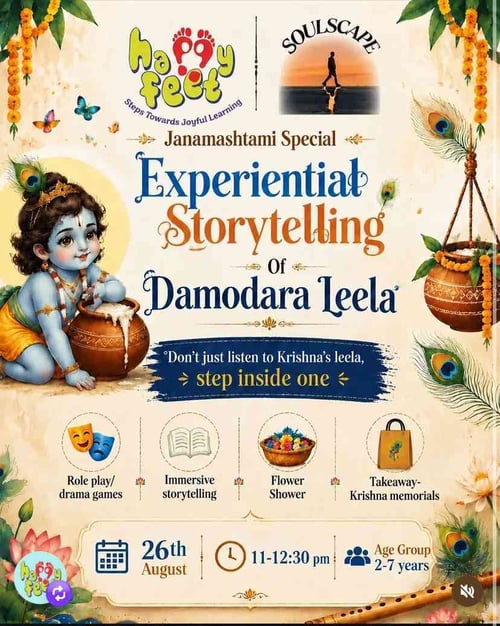 Happy Feet Play School-Experiential Storytelling of Damodara Leela