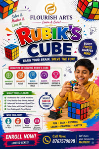 Flourish Handwriting & Calligraphy Arts-Rubik Cube Classes