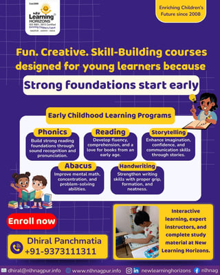 New Learning Horizons-Skill Development Programs for Kids