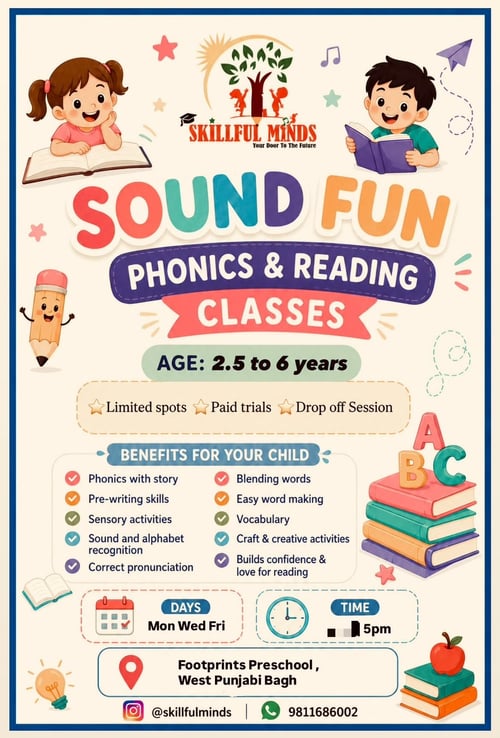 Skillful Minds -  Phonics and Reading Classes