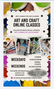 Arty hands the art classes-Online Art and Craft Classes for Kids