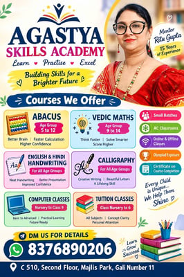 Agastya Skills Academy-Skill Development Classes for Kids