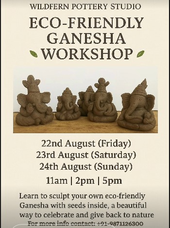 Wildfern Pottery Studio  -  Eco Friendly Ganesha Workshop