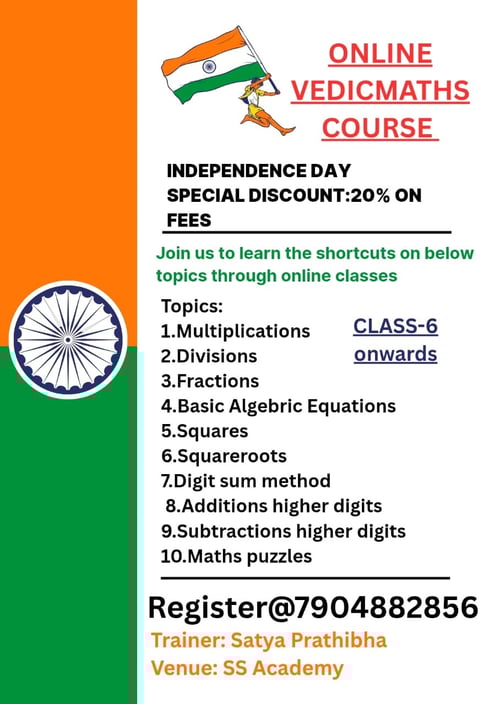 Winaum Maple Maths  -  Online Vedic Maths Course