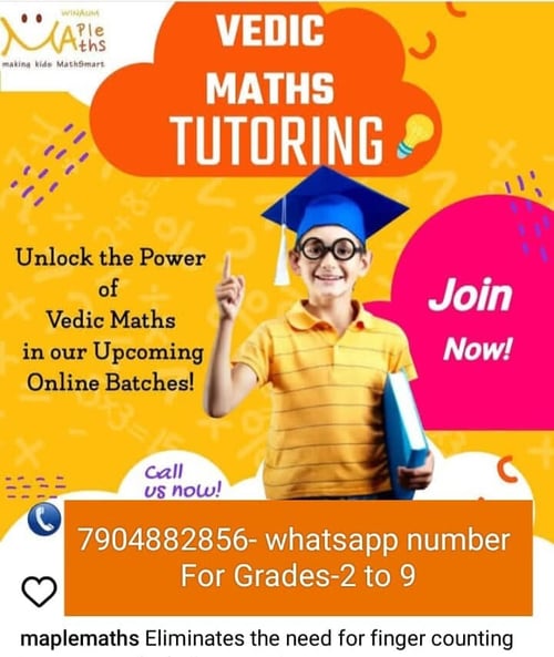 Winaum Maple Maths -  Vedic Maths Tuition Classes