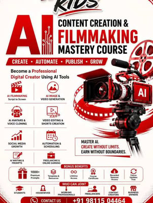 Winning Kids-AI Content Creation and Filmmaking Mastery Course