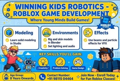 Winning Kids-Kids Roblox Game Development Classes