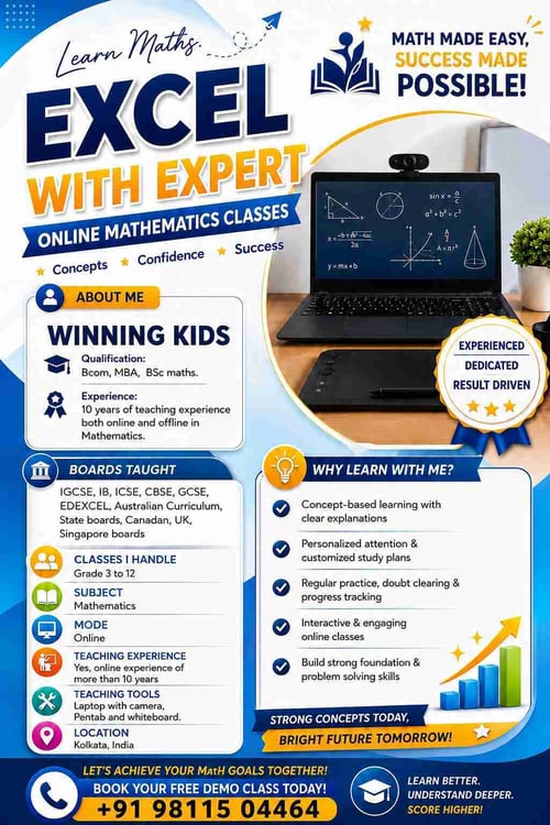 Winning Kids-Online Mathematics Classes