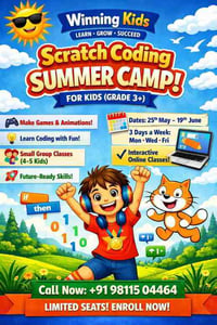 Winning Kids-Scratch Coding Summer Camp