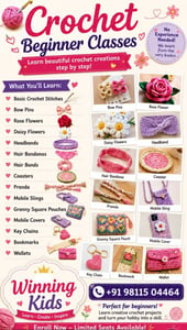 Winning kids-Beginner Crochet Classes