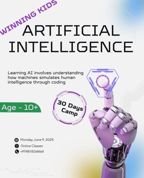Winnings Kids  -  Artificial Intelligence Camp