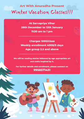 Art with anuradha-Winter Vacation Classes