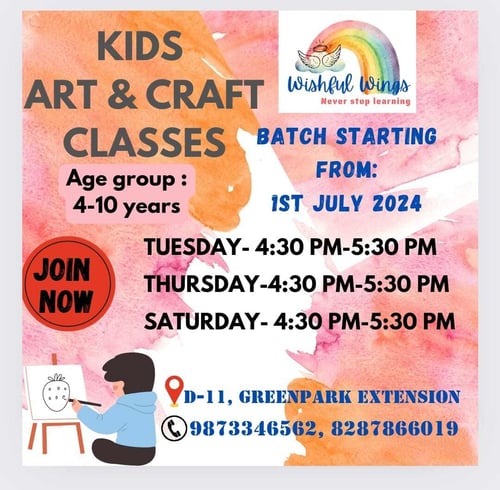 Wishful Wings-Kids Art & Craft Classes