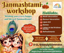 Wishful Wings-Janmashtami workshop for kids