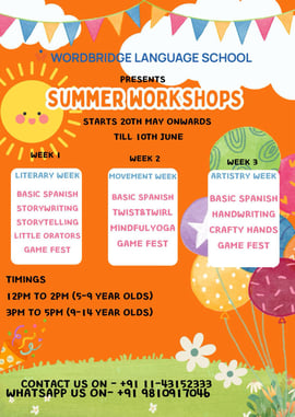 Wordbridge Language School-Summer Workshops