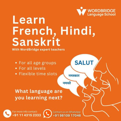 Wordbridge Language School-Language classes (french, hindi,sanskrit)