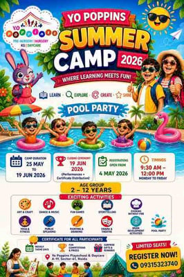 Yo Poppins Play School and Daycare-Summer Camp 2026