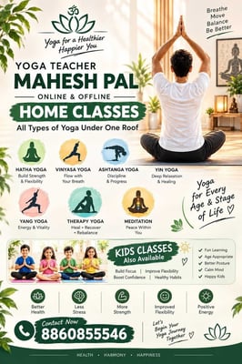 Yoga Teacher Mahesh Pal-Kids Yoga Classes