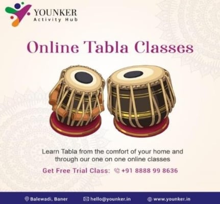 Younker Activity Hub-Online Tabla Classes