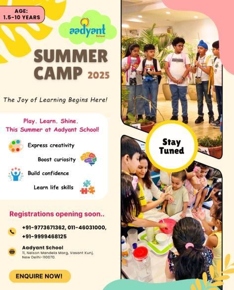 Aadyant School: Summer Camp 2025