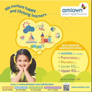 Amiown-Admission Open Session 2025 Gurgaon