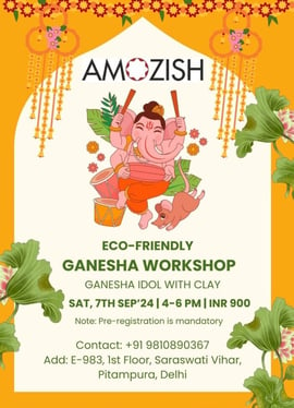 Amozish-Eco Friendly Ganesha workshop