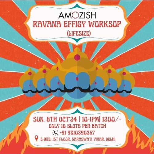 Amozish-Ravana Effigy Workshop (Lifesize)