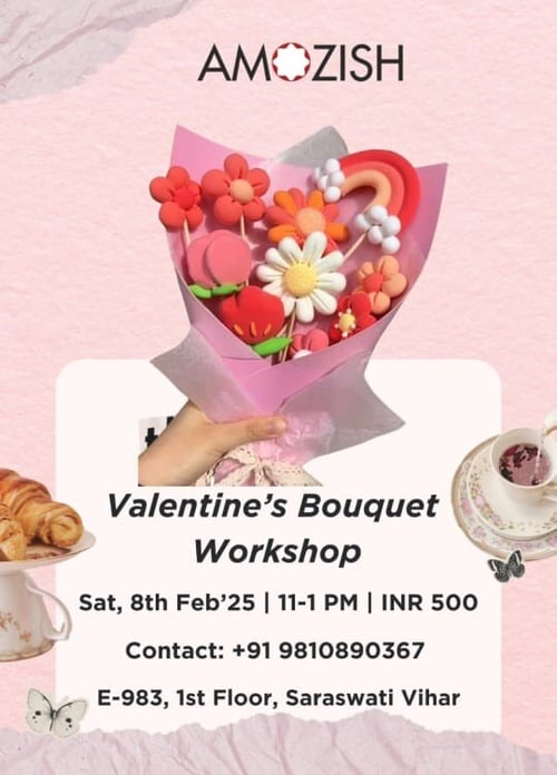 Amozish-Valentine's Bouquet Workshop
