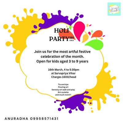 Art With Anuradha-Holi Party