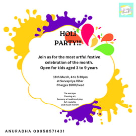 Art With Anuradha-Holi Party