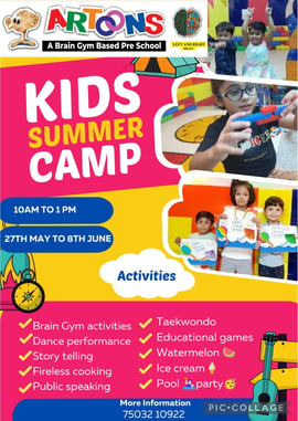 Artoons Kids Summer Camp 2024