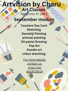 Artvision by Charu brings- Art Classes