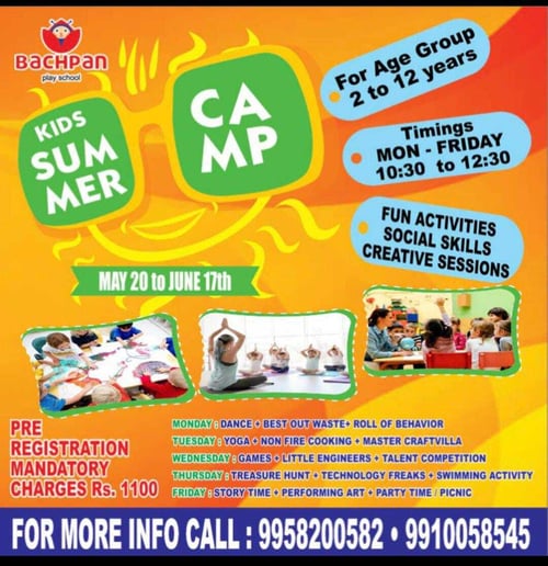 Bachpan Play School-Kids Summer Camp 2025 Paschim Vihar