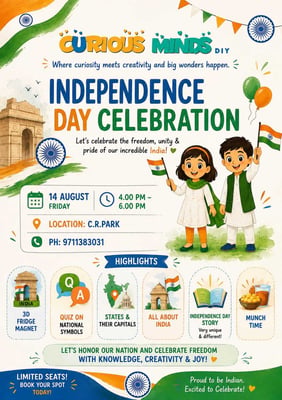 Curious Minds DIY-INDependence DAY CELEBRATION