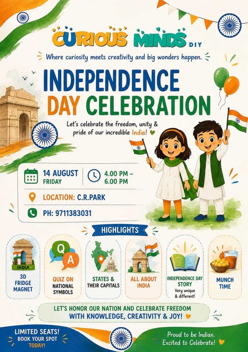 Curious Minds DIY-INDependence DAY CELEBRATION