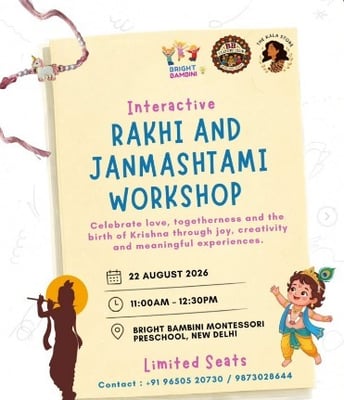 Bright Bambini-Rakhi and Janmashtami Workshop