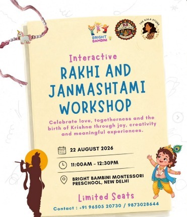Bright Bambini-Rakhi and Janmashtami Workshop