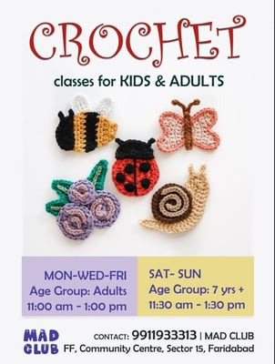 MAD CLUB-Crochet Classes for Kids