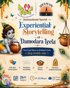 Happy Feet Play School-Experiential Storytelling Of Damodara Leela
