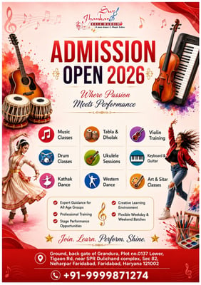 Sur Jhankar Kala Mandir-Admission Open 2026