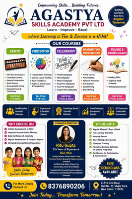 Agastya Skills Academy-Admissions Open 2026