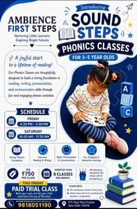 Ambience First Steps-Sound Steps Phonics Classes