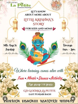 GD Goenka La Petite-Little Krishna's Story for Kids and Moms ( East Punjabi Bagh )