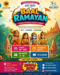 Quill Quest-Yathakarm Performing Studio-Baal Ramayan