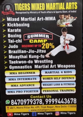 Tiger MMA Delhi-MMA and Martial Arts Classes