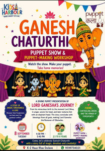 Kids Harbour-Ganesh Chaturthi Puppet Show and Puppet Making Workshop