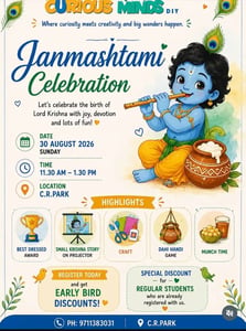 Curious Minds DIY-Janmashtami Celebration