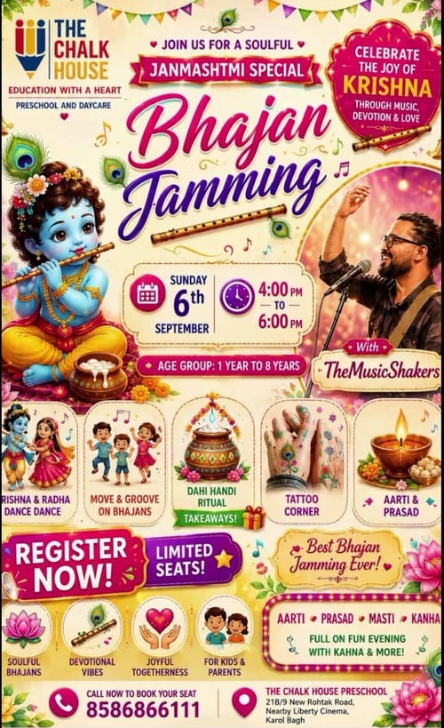 The Chalk House Preschool & Daycare-Bhajan Jamming