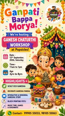 The Popsicles Early Learning Centre-Ganesh Chaturthi Workshop